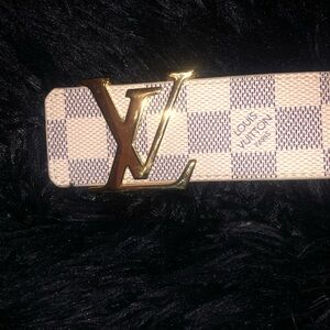 Authentic Damier Azur Louis Vuitton Belt